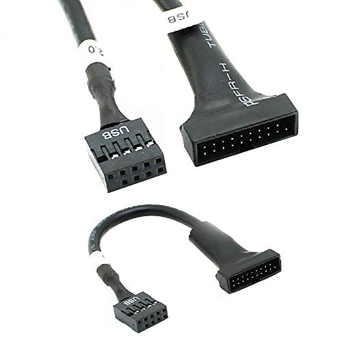 Amazon | Rosebe USB 3.0 19ピンヘッダ オス からUSB 2.0 9ピンメス