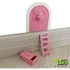 Myfuturshop® Petite Souris Porte Magique Boîte à Dent Escalier 4 Certificats de Dent Propre Cadeau Original pour Garçon et Fille Version Française (ROSE