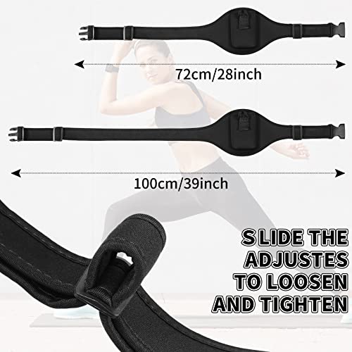 8 Pack Mic Belt With Anti Dropping Strap, Neoprene Microphone Carrier Pouch Adjustable Sweat Absorbent Belt Waistband Bag For Vertical Mic Fitness Teacher Speaker Theatre, Black #TOP1