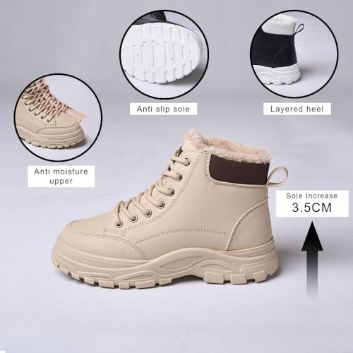 Winter Boots for Women,Snow Boots Warm Hiking Sneakers,Waterproof Lightweight Outdoor Shos4