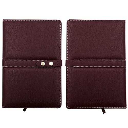 Carnet A5 ligné avec stylo ensemble de notes couverture rigide similicuir - 7