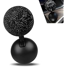 Bling Start Button Rocker, Rhinestone Encrusted Pottery Clay Ignition Switch Joystick Ballbar, Creative Decoration Ladies Car Accessories, Suitable for Most Cars Black