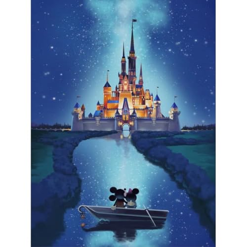 JAKI Diamond Painting Kits for Adults-Castle Diamond Art Kits for Adults,Gem Art Kits Pictures Arts Craft for Home Wall Decor (12x16inch)