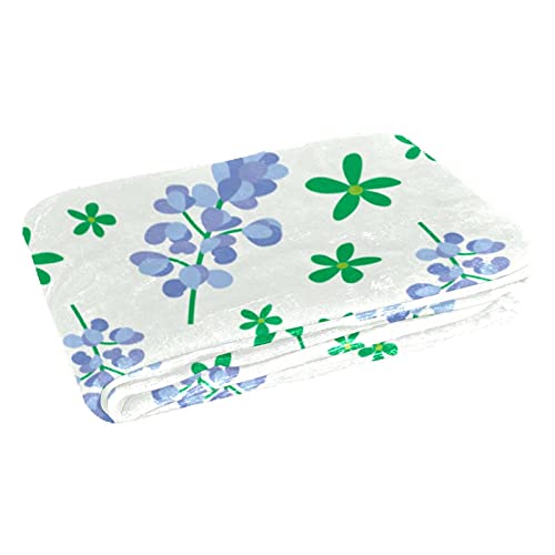 Couverture douce fleurie plaid lit et canapé 150x100 cm - 3