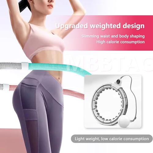 Miękkie hula hop odchudzające, przenośne, składane, obciążone obręcze do fitnessu, dla dorosłych, dzieci, sprzęt treningowy do talii i brzucha, wewnątrz, miękki pierścień do ćwiczeń sprężynowych