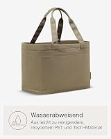 Kapten & Son Vaasa Einkaufskorb faltbar Cord Dusty Khaki 25 L | Korb Kord Grün | Inklusive Einkaufswagen-Chip & Magnetfach | Abwischbares Innenmaterial | Stilvoller Alltagsbegleiter | Shopping Basket – Ansicht 7
