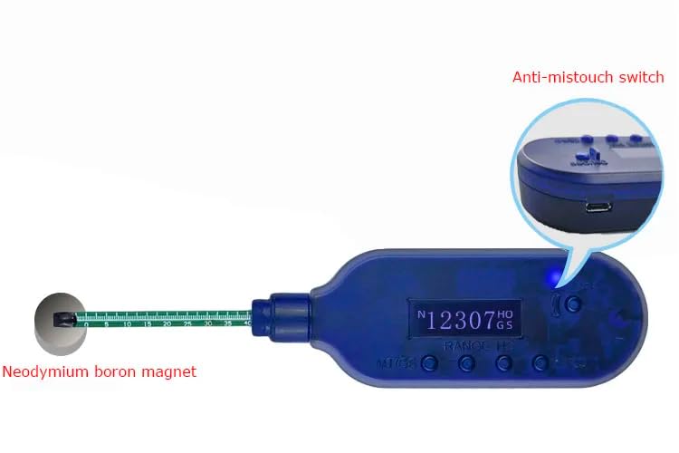 Gaussímetro portátil de bolígrafo magnetómetro 0-2000mT miniatura 3