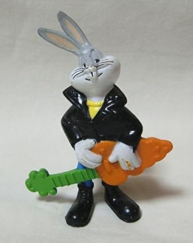 Amazon ライダース ジャケット 編み上げブーツ姿で 人参ギターを持つバッグス バニー Bugs Bunny Pvcフィギュア １９９４年 ワーナー ルーニーテューンズ 通販