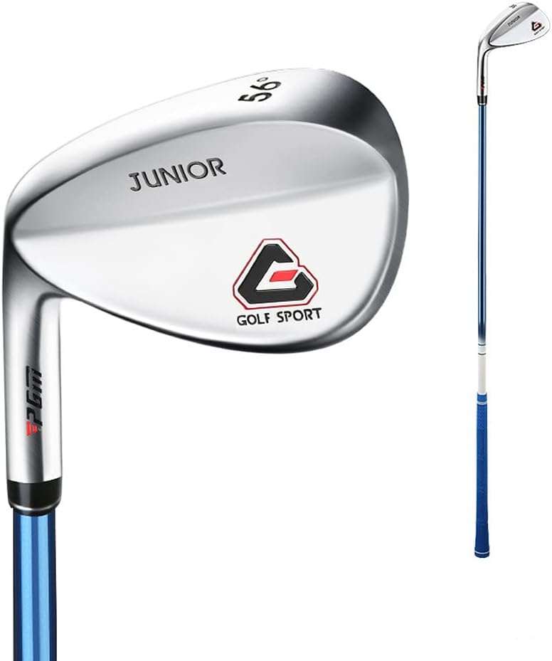 Golf Sand Wedge Left Handed Golf Clubs Wedge Kids Widened Bottom 56 Degree Golf Sand Rod for 3-12 Children Boys Girls Golf Wedges