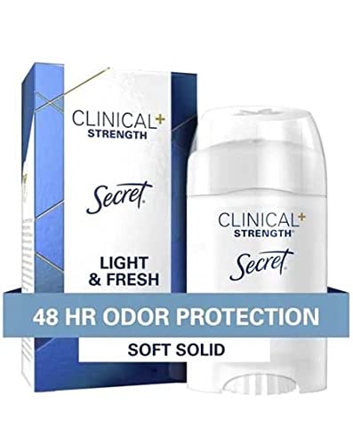 Secret Clinical Strength Soft Solid Deodorant, Light and Fresh, 1.6 Oz.