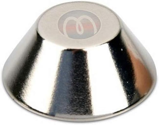 Cono magnetico 15/8 x 6 mm Neodimio N42, Nichel - forza 5 kg - 5 pezzi