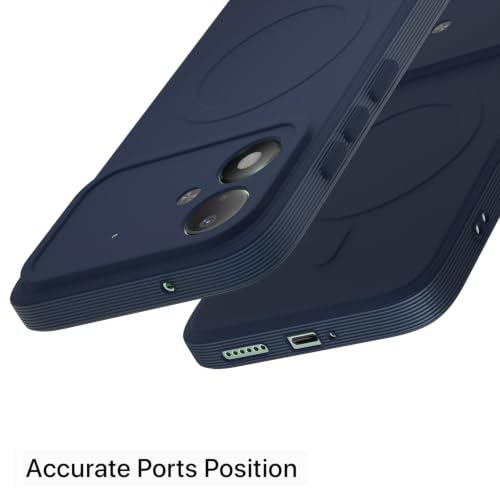 Image of Outlouders Back Cover for Poco M8 Power 5G | Soft Matte Silicone | Slim Fit | Magnetic-Safe Logo Design (Magnetic-Safe Not Compatible) | Shockproof | Camera Protection Bumper Case (Blue)