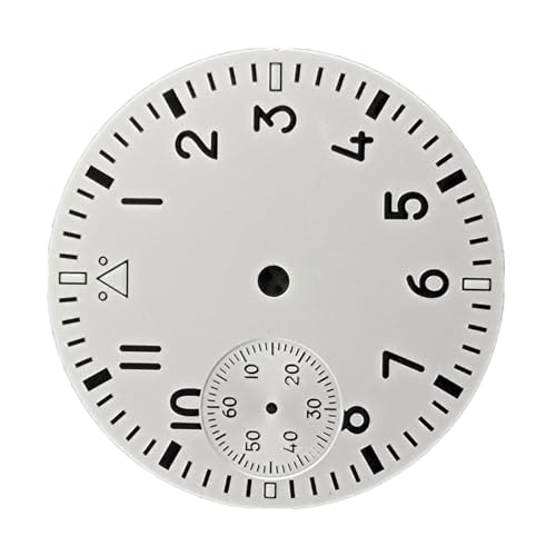 White Watch Dial Green Luminous for Seagull ETA 6497 ST3600 Movement Replacement