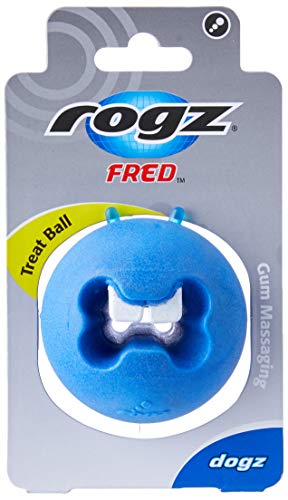 Rogz Fred Dog Treat Ball (One Size) (Blue) - Image 3