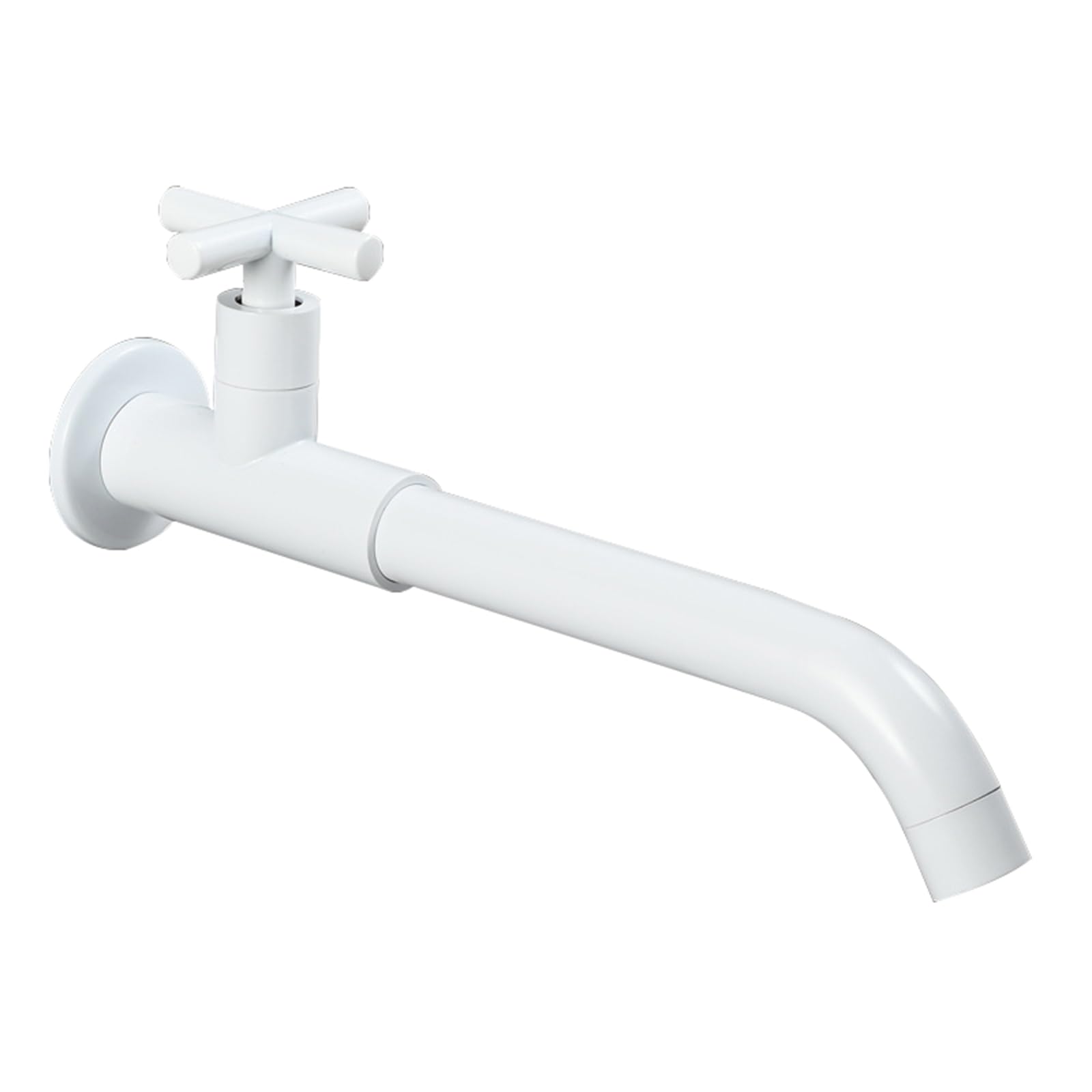 ANVLOJRIH Basin Mixer Tap Bathroom Sink Taps Wall Mounted Cold Water Tap Single Lever White,28Cm Lavatory Sink Faucet