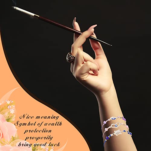 Fumete 60 Pcs Evil Eye Bracelets Set Mexican Bracelets for Women Protection Anklets Jewelry Gift3