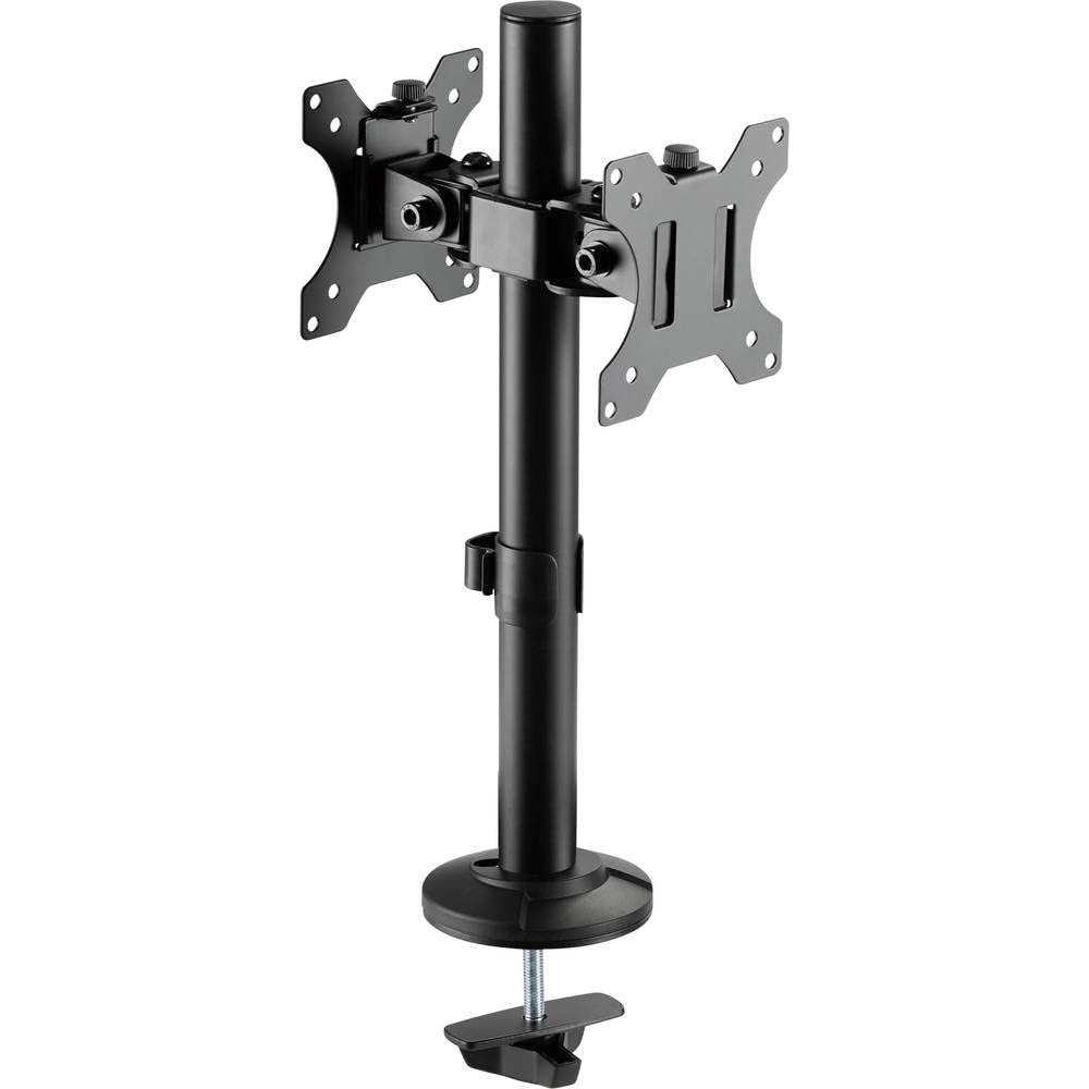SpeaKa Professional Dual Monitor Mount, front view