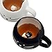Koolkatkoo Cute Cat Coffee Mug Set for Girls Women Ceramic Kitty Tea Couple Mugs for Cat Lovers 12 oz Meow Cup Black and White