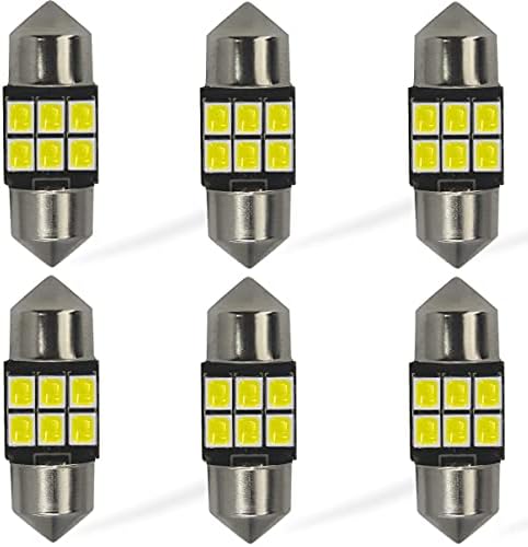 Yoper DE3021 DE3022 LED Light Bulbs for Interior Dome Map Door Courtesy License Plate White Canbus Error Free Festoon (28MM)