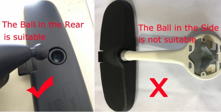 Universal Ball Connector Mount Bracket Holder for Car Mirror Dash Cam