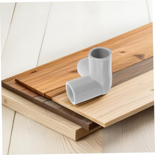Conectores de tubería de plástico Zerodeko codos de 6 piezas para muebles 7