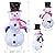 Kemooie 3FT Lighted Snowman Christmas Decorations, Pre-Lit Light Up White Collapsible Snowman with Built-in Led Lights Holiday Snowman for Home Indoor Lawn Yard Xmas Décor