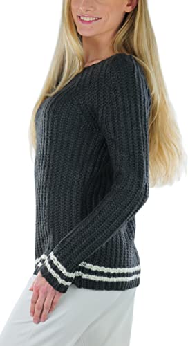 Image of ToBeInStyle Women's Classic Long Sleeve V-Neck Pullover Sweater