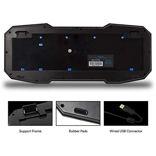 Teclado Gamer AULA con LED y Conexión USB miniatura 3