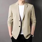 Blazer ajusté : ce blazer de costume formel pour homme dispose d'une coupe ajustée, offrant un look élégant et moderne. Il est adapté pour diverses occasions telles que les mariages, les fêtes et les événements d'affaires.