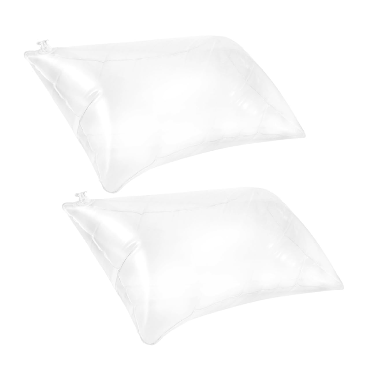 Amosfun 8pièces Oreillers De Voyage Gonflables PVC Transparent Coussin Ergonomique pour Camping Et Détente