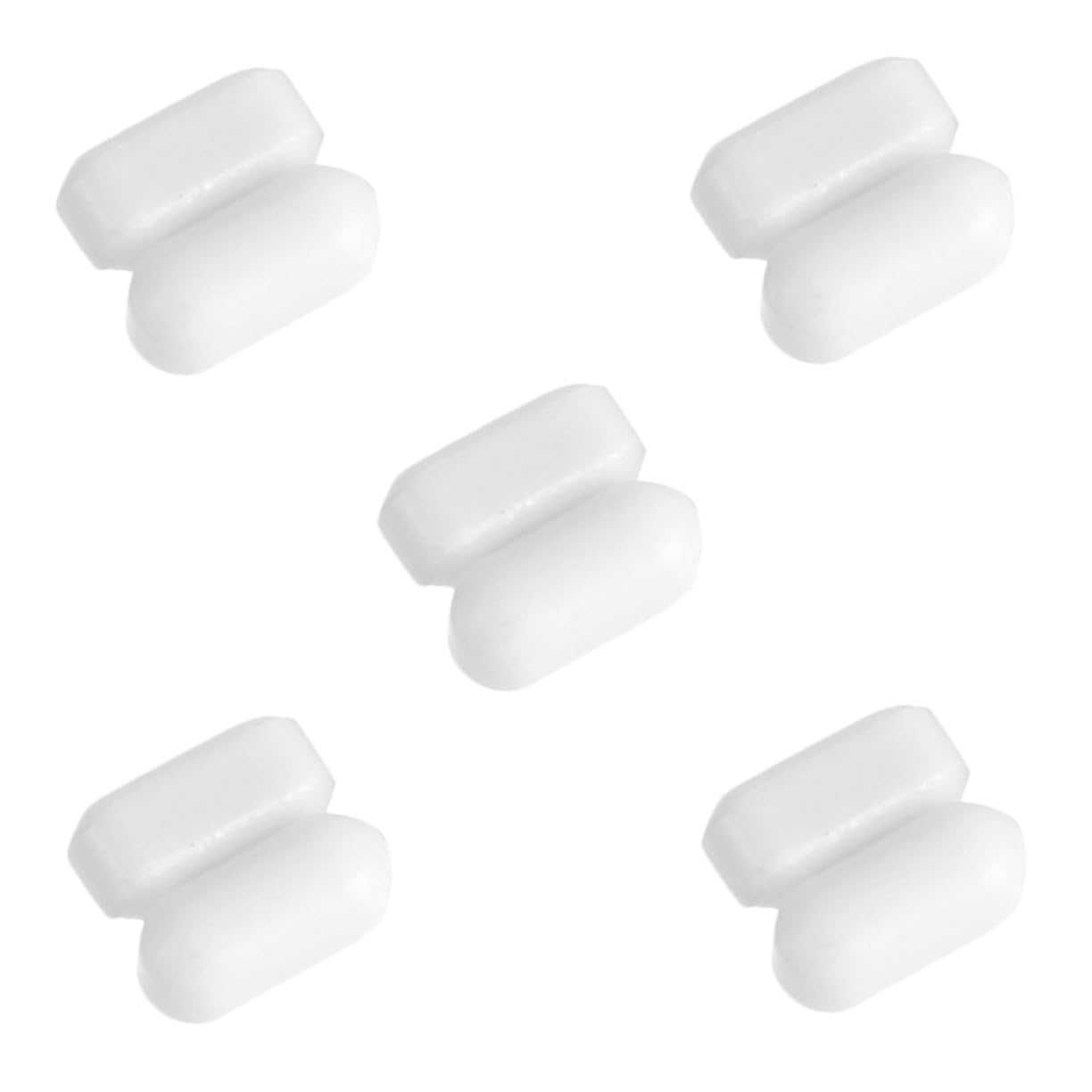 VALICLUD 10pcs Tiges de Mélange Blanches en Ptfe pour Laboratoire, Agitateur Magnétique Cylindrique, Opération Simple et Mélange Complet, Usage en Milieu de Laboratoire