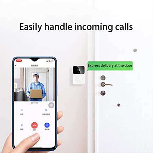 SUDNJIALQ Campainha de áudio Campainhas sem fio Operação por bateria Visual Ring Suprimentos domésti