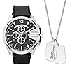 Diesel Men’s Mega Chief Stainless Steel Chronograph Quartz Watch