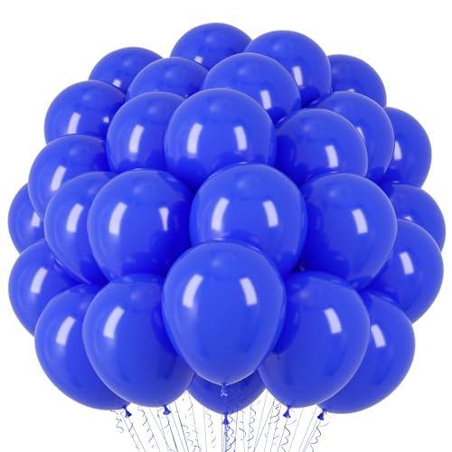 Image of Voircoloria Royal Blue Balloons, 66pack 12inch Blue Latex Party Balloons for Graduation, Wedding, Birthday, Baby Shower, Gender Reveal, Anniversary Party Decorations