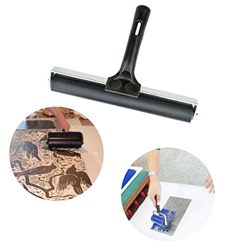 7.9'' Rubber Roller Glue Roller for Anti Skid Tape Construction Tools, Printmaking, Inking and Gluing Applications - Thumbnail 5