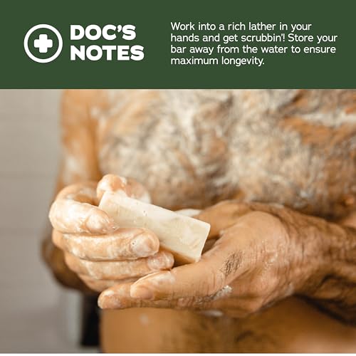 Dr. Squatch Natural Men’s Bar Soap Gift Set - Cold Process Body Soap Bar with Natural Oils - Gifts for Men - Pine Tar (142g, 5 pack) - Image 3