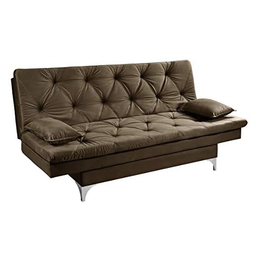 Sofa Cama Austria 3 Posições Reclinavel Essencial Estofados Capuccino