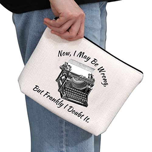 PYOUL Murder TV Show Inspired Gift But Frankly I Doubt It Makeup Bag Jessica Fletcher Fan Cosmetic Bag TV Murder Mystery Series Gift (But Frankly I Doubt It B EU) - Image 2