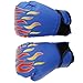 Tdoutop Boxing Gloves for Kids with Breathable Design for Sparring and Training, Blue 7inch, as described