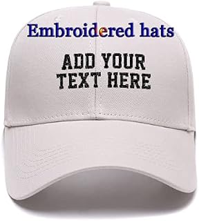 Custom Embroidered Hat, Personalized Embroidered Baseball Cap