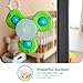 LiKee Strong Suction Cup Fidget Rotating Sensory Bath Toys for Baby Christmas Stocking Stuffers, Airplane Car Travel Table & Window Toys for Toddler Boys and Girls, 10+ Months