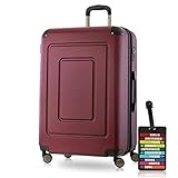 FÜR VIEL GEPÄCK: Der elegante große XL Reisekoffer der Serie LUGANO ist mit seinen 76 x 52 x 32 cm (Außenmaße inkl. Rollen und Griff) und 4.85 kg - ein Leichtgewicht! Für noch mehr Gepäck ganz einfach das Volumen erweitern (15% mehr Volumen dank Dehnfalte) Somit ist er der ideale Packmeister - und das beste - von jeder Airline akzeptiert!