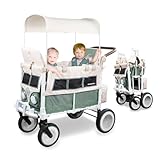 van 2 places avec porte caleche Facile à plier - En tant que chariot pliable, le VW2 se replie facilement et peut accueillir jusqu'à 2 passagers sur nos sièges amovibles et les ceintures de sécurité réglables à cinq points assurent la sécurité des petits