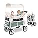 WonderFold VW2 Volkswagen Van (2 posti) – Passeggino pieghevole con paraurti VW, fari funzionanti e ruote All Terrain XL, Sage Green immagine