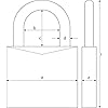 ABUS Combination Lock 165/40 - Brass Padlock - with Individually Adjustable Combination Code - Suitcase/Locker - ABUS Security Level 4