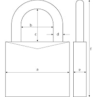 ABUS Vorhängeschloss Messing 70/45 - wetterfest - Messing-Schlosskörper - schlagzähe Kunststoffummantelung - ABUS-Sicherheitslevel 5 – Ansicht 4