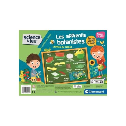 CLEMENTONI Apprentis botanistes Coffret scientifique Découvrire le monde de la botanique Outils de jardinage Dès - vue 5