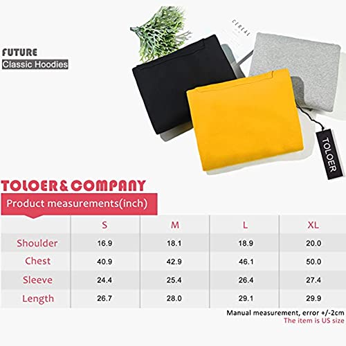 Toloer Men's Hoodies Pullover Slim Fit Solid Color Sports Outwear Sweatshirts Khaki Medium #TOP5