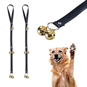 CATHYLIFE Dog Doorbells for Potty Training, Puppy Bells for Door Knob, Go Outside, Premium Quality Dog Bells, Adjustable Door Bell, Training Your Puppy The Easy Way