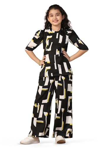 Image of Fashion Dream Girl's Cotton Blend Printed Clothing Set|Casual Wear|Two-Piece Set|Coordinate Outfit for Girl